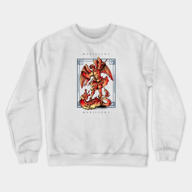 Resilient Graphic Crewneck Sweatshirt by DesignsByHan